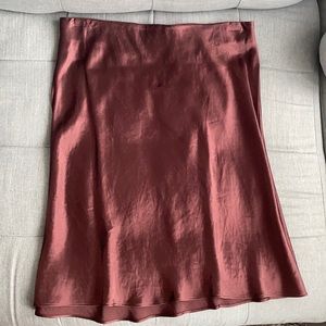 BNWOT babaton mini slip skirt in truffle